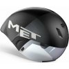 MET Cyklistická prilba - CODATRONCA - čierna/strieborná (58-61 cm)
