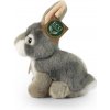 Rappa Plyšový králik sivý sediaci 16 cm ECO-FRIENDLY