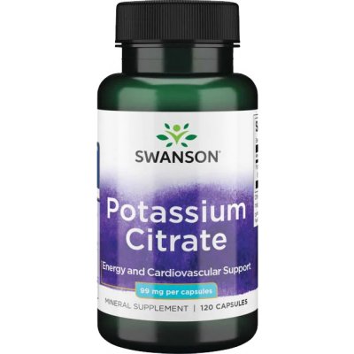 Swanson Potassium Citrate (Draslík), 99 mg, 120 kapsúl