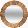 Zrkadlo Atmosphera nástenné koleso rám drevo 830 x 830 mm