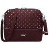 Vuch Dámska crossbody kabelka Cara Dotty Wine