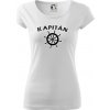 Kapitán kormidlo - Dámske tričko Pure - XS ( Biela )