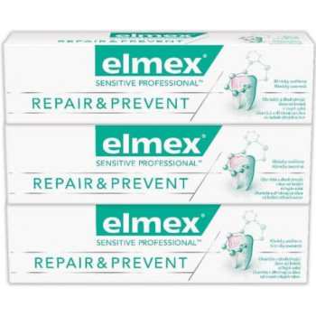 Elmex Sensitive Professional Repair & Prevent zubná pasta 3 x 75 ml