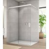 SANSWISS CADURA WHITE CAW2 100cm ľavý walk-in sprchový kút / sprchová stena samostatná s posuvným dielom, profil biely - 68 – sklo sieťotlač Shade