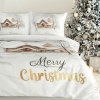 Takoy Vianočné obliečky 220x200 cm set z bavlneného saténu Merry Christmas-HF-472731 | 200 x 220 cm