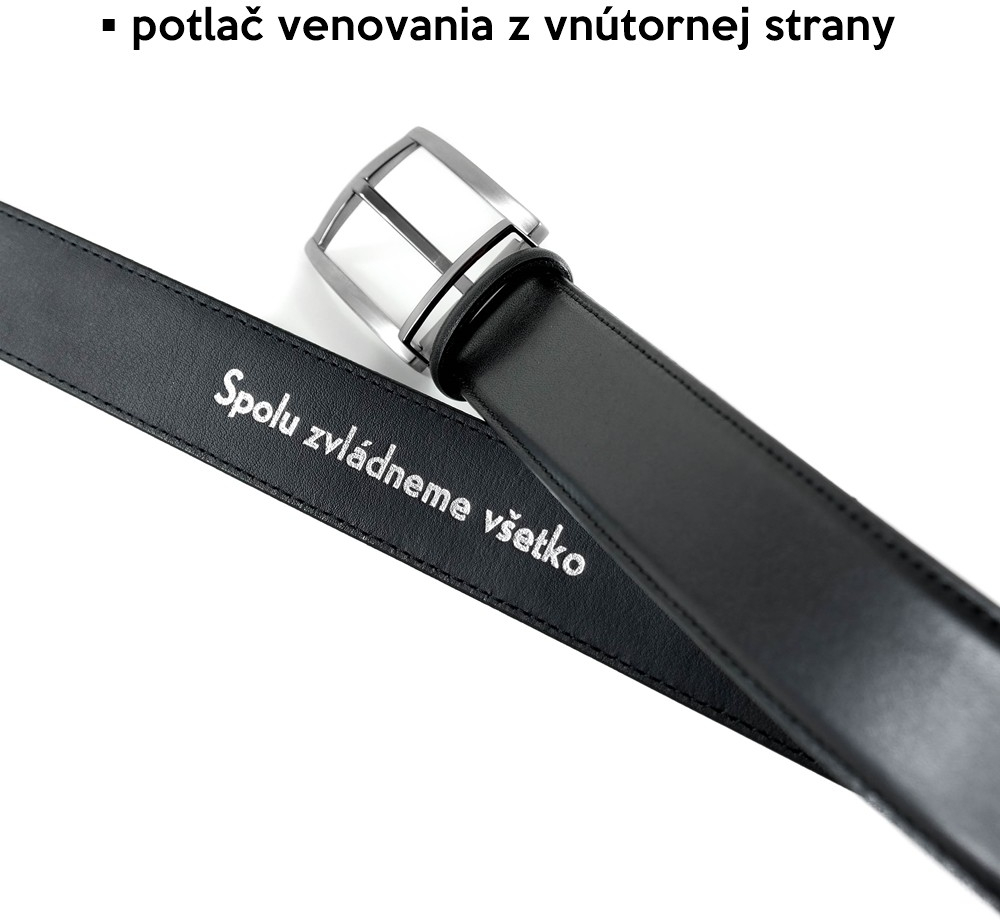 Personalizácia výrobkov Personalizácia: Potlač venovania z vnútornej strany  opasku od 7 € - Heureka.sk