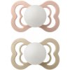BIBS Supreme cumlíky zo silikónu 2ks - veľkosť 1 (Blush Nočný / Vanilla Nočný)