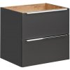 Comad Capri Cosmos skrinka 60x46x57 cm závesná kúpeľňová skrinka pod umývadlo čierna CAPRI COSMOS 820 FSC