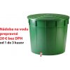 Nádoba na vodu 500 l, vrchnák + ventil, výška 90 cm, max. priemer 103 cm