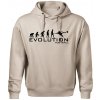 Evolution Football - Oversized mikina pánska Moon - kratšia + širšia - XL ( Ľadovo sivá )