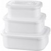 Dóza MagicHome Lunchbox set MB41, sada 3 ks, 700/1300/2100 ml, obdĺžniková, otvárateľné veko