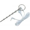 Slave4master E-Stim Challenge Dilator, oceľový dilatátor pre elektrosex 129 x 5–8 mm