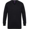 Henbury Pánsky ľahký sveter do V H720 Navy XS