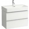 Laufen Space - Umývadlová skrinka, 74x41x52 cm, 2 zásuvky, biela H4101821601001