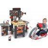 Set pracovný stôl trojkrídlový a trenažér V8 Driver Black&Decker Mega Center Smoby elektronický simulátor