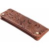 Angelo kožené puzdro na tabak - hnedý ornament