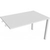 Hobis Pracovný stôl Uni k pozdĺ. reťazeniu, 120x75,5x80 cm, biela/biela