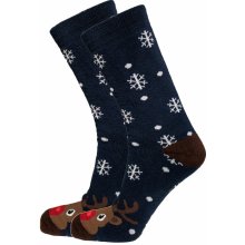 Star socks ponožky Noel tmavo modré