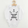 Detské body s potlačou New Baby You can do it daddy! 62 (3-6m)