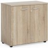 BASIC Policová skriňa , so zámkom, 80x40x76,5cm, dub Sonoma