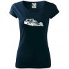 Formula v závode - Dámske tričko Pure - XL ( Tmavomodrá (veľmi tmavá - skoro čierna) )