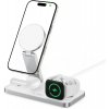 Tech-Protect A47 MagSafe bezdrôtová nabíjačka na mobil / AirPods / Apple Watch 15W, biela