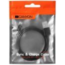 Canyon CNE-USBM1B USB 2.0 micro USB, 1m, černý