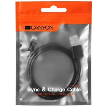 Canyon CNE-USBM1B USB 2.0 micro USB, 1m, černý