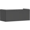 Skrinka pod umývadlo pod dosku Hansgrohe Xelu Q 118x49,5x55 cm šedá matná 54063700