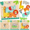 Tooky Toy vkladacie viacvrstvové puzzle Zvieratá TH606