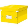 LEITZ Malá škatuľa Click & Store metalická žltá (ES604316)