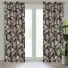 Takoy Záves MEGI z mäkkého zamatu s potlačou exotických listov 140 x 250 cm-HF-405409 | 140 x 250 cm