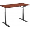 AlzaErgo Table ET2 čierny + doska TTE-12 120 × 80 cm lamino gaštan