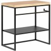 Baltica Design Linn konzola 75x43x75 cm čierna-dub 5904107906287