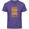 Soft-Style V Tričko Gildan - Dizajn - Great Taste for Great Moments - Heather Purple - XXL - Pánske