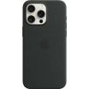 Kryt na mobil Apple iPhone 15 Pro Max Silicone Case with MagSafe čierne MT1M3ZM/A