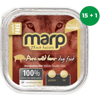 Marp Holistic Dog vanička Pure Wild Boar 16 x 100 g
