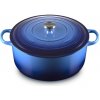 Le Creuset Liatinový hrniec okrúhly s pokrievkou 34cm/12l Azurový