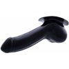 Toylie Latex Penis Sleeve Adam with Base Plate 13cm Black
