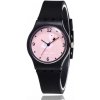 Dievčenské silikónové hodinky Plameniaky Flamingo black Shim Watch 190612173720B