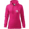Bowling kolky - Mikina dámska trendy zipper s kapucňou - XL ( Purpurová )