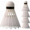 Bedmintonové košíky nylonové biele – 5 ks (Nylonové košíky na bedminton pre rekreačnú hru a dlhšiu výdrž)