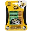 JCB RTU NiMH AA/R06, min.2400mAh, přednabitá, blistr 4 ks JCB-HR62600RC-4B