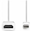 NEDIS kabel mini DisplayPort – HDMI/ mini DisplayPort zástrčka - HDMI zásuvka/ bílý/ blistr/ 20cm CCGB37650WT02
