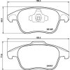 Sada brzdových platničiek kotúčovej brzdy BREMBO P 61 136