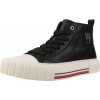 Tommy Hilfiger Čižmy HIGH TOP LACE-UP SNEAKER Čierna