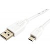 Kábel USB 2.0 kabel, USB A(M) - microUSB B(M), 3m, bílý