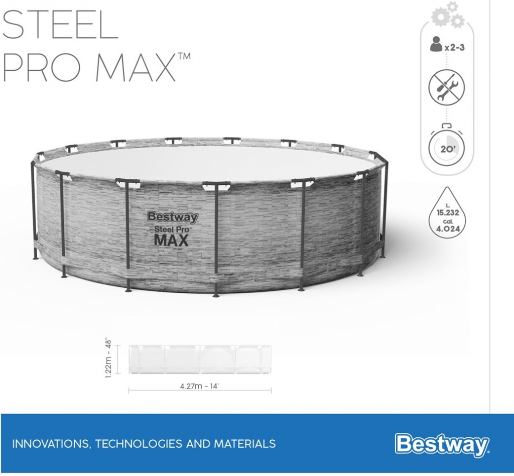 Bestway Steel Pro Max 427x122 cm 5619D