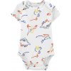 CARTER'S Body krátky rukáv Ivory Dino chlapec 3m