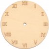 Drevená podložka k hodinám - rímske čísla - kruh 15cm